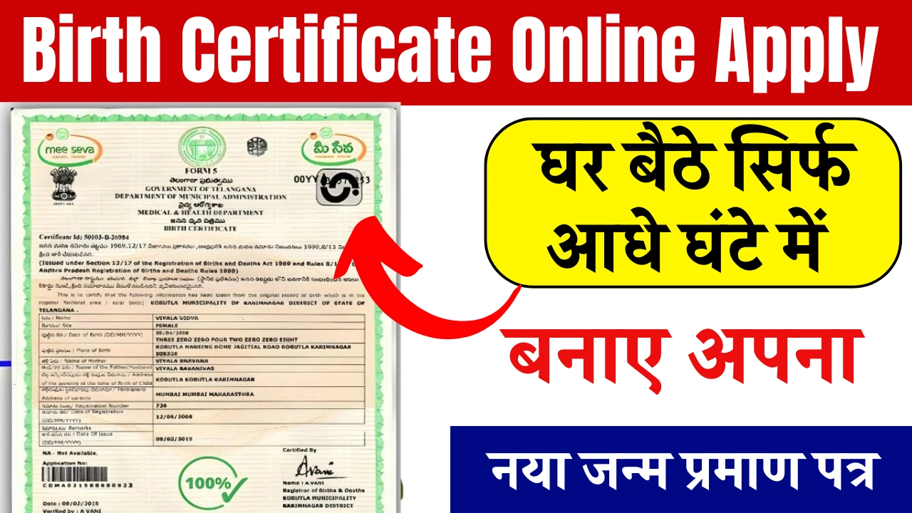 Birth Certificate Apply Online